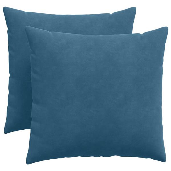 Grote foto vidaxl sofa kussens 2 pcs blauw 50 x 50 cm katoen stof huis en inrichting woningdecoratie