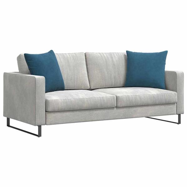 Grote foto vidaxl sofa kussens 2 pcs blauw 50 x 50 cm katoen stof huis en inrichting woningdecoratie