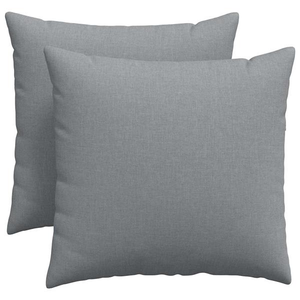 Grote foto vidaxl sofa kussens 2 pcs lichtgrijs 50 x 50 cm stof huis en inrichting woningdecoratie