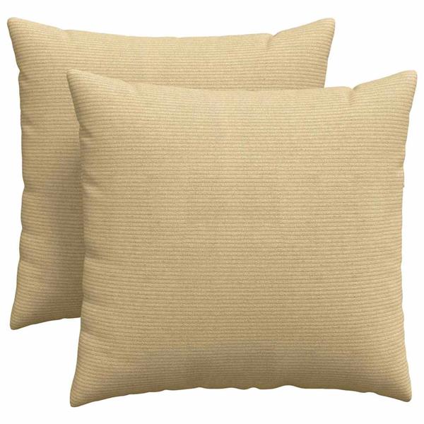 Grote foto vidaxl sofa kussens 2 pcs grijs groen 45 x 45 cm katoen stof huis en inrichting woningdecoratie