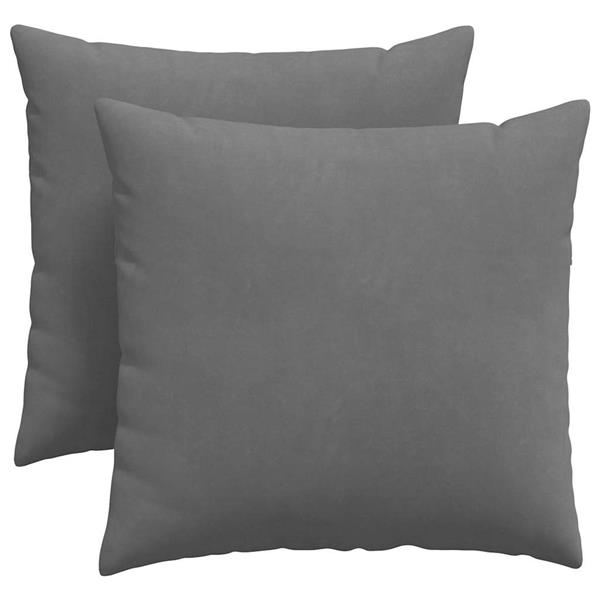 Grote foto vidaxl sofa kussens 2 pcs donkergrijs 45 x 45 cm stof huis en inrichting woningdecoratie