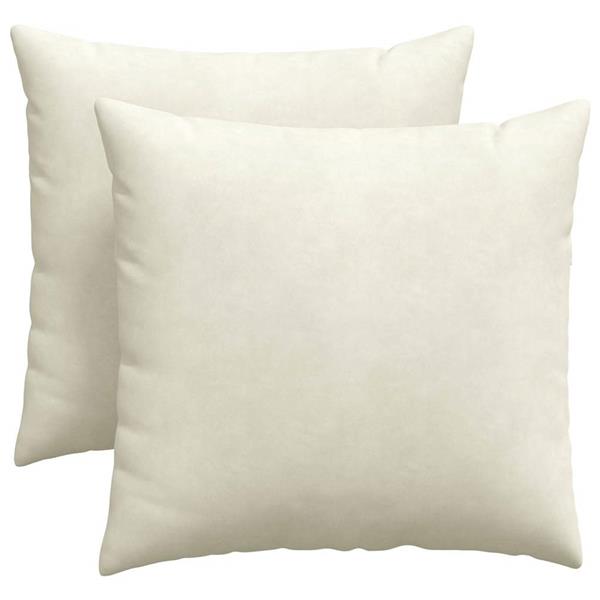 Grote foto vidaxl sofa kussens 2 pcs cr me 45 x 45 cm katoen stof huis en inrichting woningdecoratie