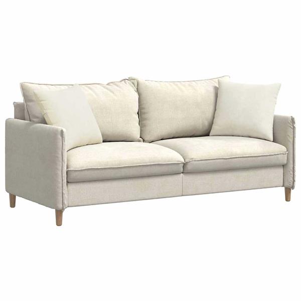Grote foto vidaxl sofa kussens 2 pcs cr me 45 x 45 cm katoen stof huis en inrichting woningdecoratie
