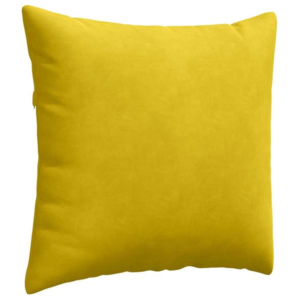 Grote foto vidaxl sofa kussens 2 pcs geel 45 x 45 cm katoen stof huis en inrichting woningdecoratie