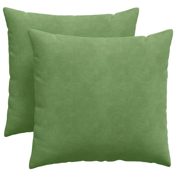 Grote foto vidaxl sofa kussens 2 pcs lichtgroen 45 x 45 cm katoen stof huis en inrichting woningdecoratie