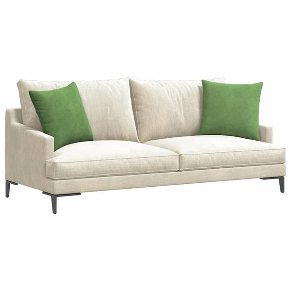 Grote foto vidaxl sofa kussens 2 pcs lichtgroen 45 x 45 cm katoen stof huis en inrichting woningdecoratie