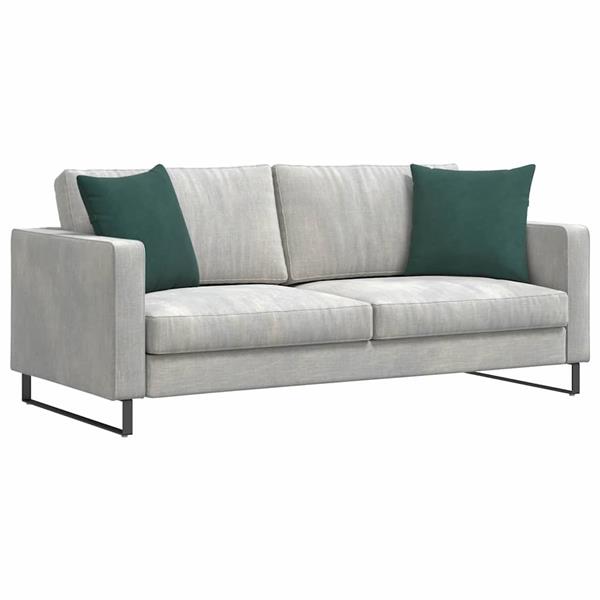 Grote foto vidaxl sofa kussens 2 pcs donkergroen 45 x 45 cm katoen stof huis en inrichting woningdecoratie