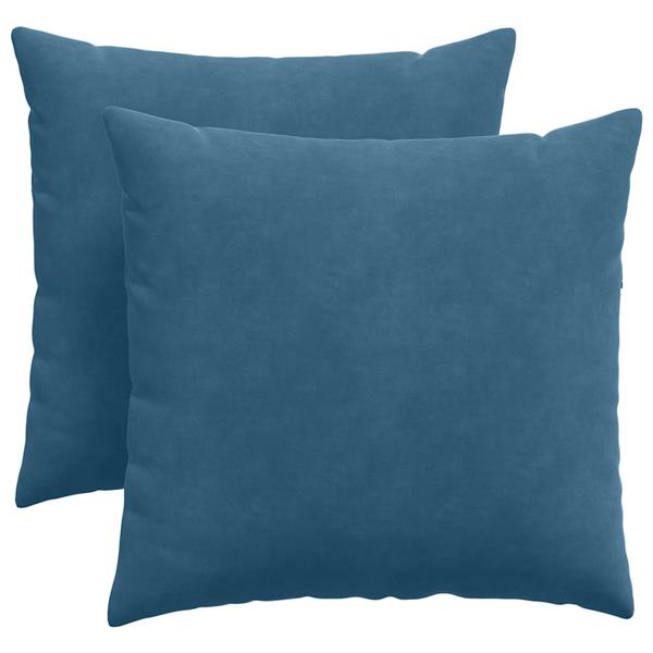 Grote foto vidaxl sofa kussens 2 pcs blauw 45 x 45 cm katoen stof huis en inrichting woningdecoratie