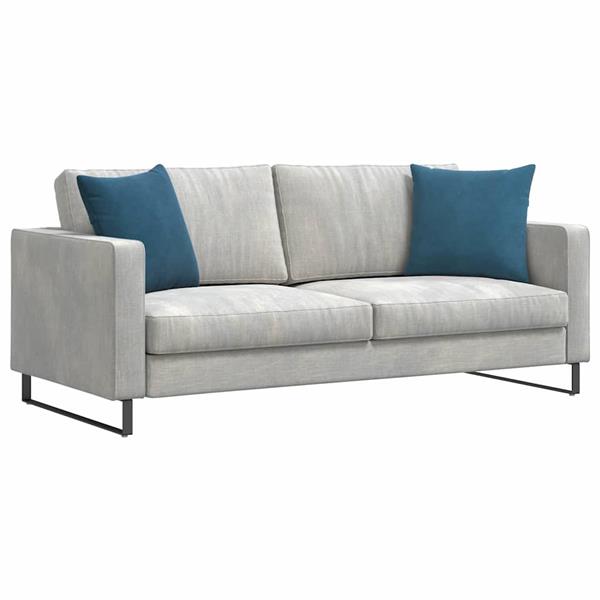 Grote foto vidaxl sofa kussens 2 pcs blauw 45 x 45 cm katoen stof huis en inrichting woningdecoratie