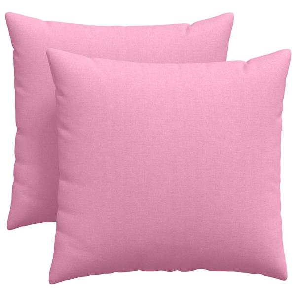 Grote foto vidaxl sofa kussens 2 pcs roze 45 x 45 cm stof huis en inrichting woningdecoratie