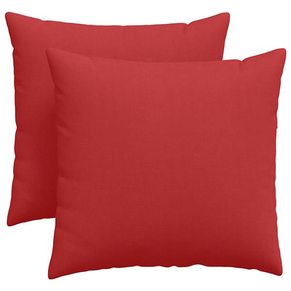 Grote foto vidaxl sofa kussens 2 pcs rood 45 x 45 cm stof huis en inrichting woningdecoratie