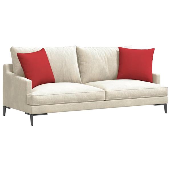Grote foto vidaxl sofa kussens 2 pcs rood 45 x 45 cm stof huis en inrichting woningdecoratie