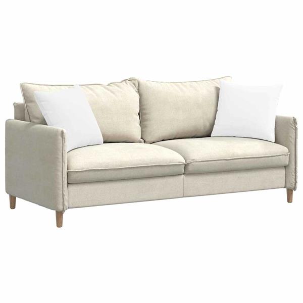 Grote foto vidaxl sofa kussens 2 pcs wit 45 x 45 cm stof huis en inrichting woningdecoratie