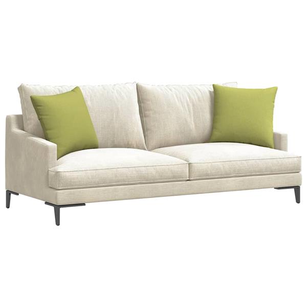 Grote foto vidaxl sofa kussens 2 pcs lichtgroen 45 x 45 cm stof huis en inrichting woningdecoratie