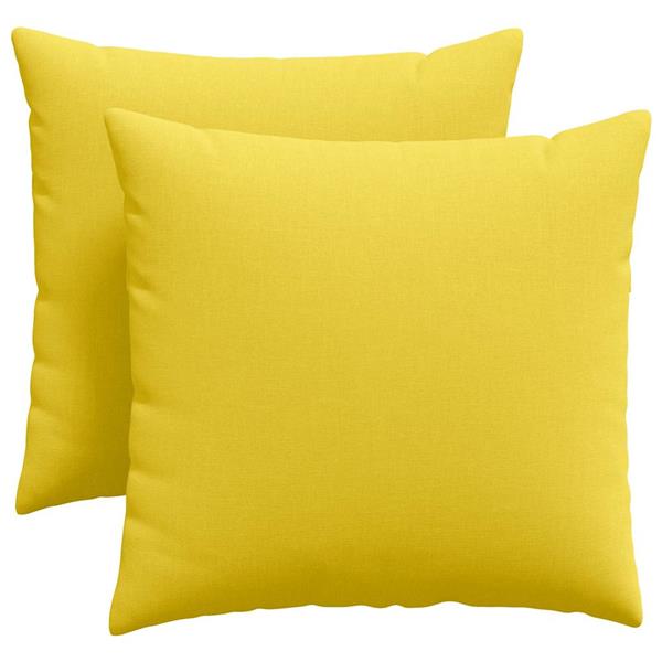 Grote foto vidaxl sofa kussens 2 pcs lichtgeel 45 x 45 cm stof huis en inrichting woningdecoratie