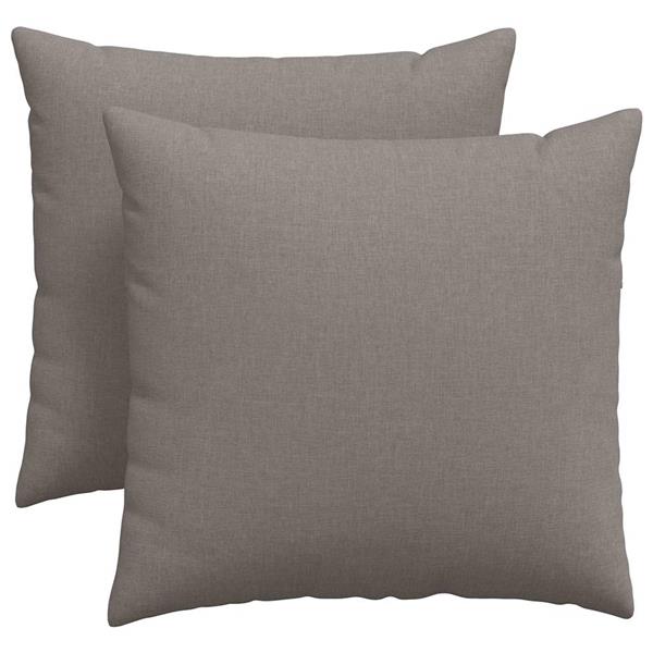 Grote foto vidaxl sofa kussens 2 pcs taupe 45 x 45 cm stof huis en inrichting woningdecoratie
