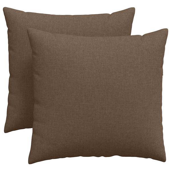 Grote foto vidaxl sofa kussens 2 pcs bruin 45 x 45 cm stof huis en inrichting woningdecoratie