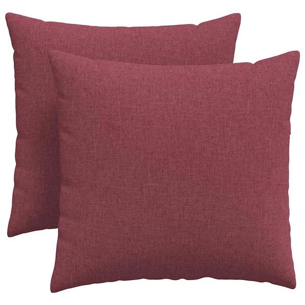 Grote foto vidaxl sofa kussens 2 pcs wijnrood 45 x 45 cm stof huis en inrichting woningdecoratie