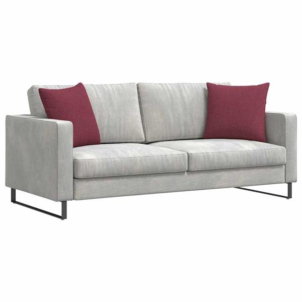 Grote foto vidaxl sofa kussens 2 pcs wijnrood 45 x 45 cm stof huis en inrichting woningdecoratie