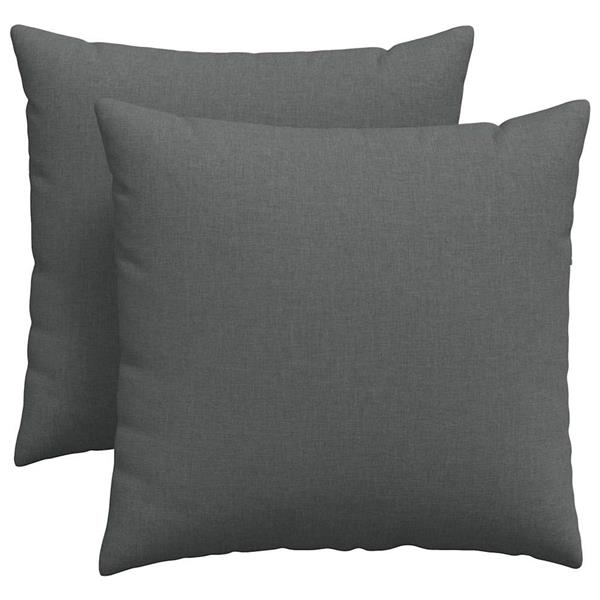Grote foto vidaxl sofa kussens 2 pcs donkergrijs 45 x 45 cm stof huis en inrichting woningdecoratie