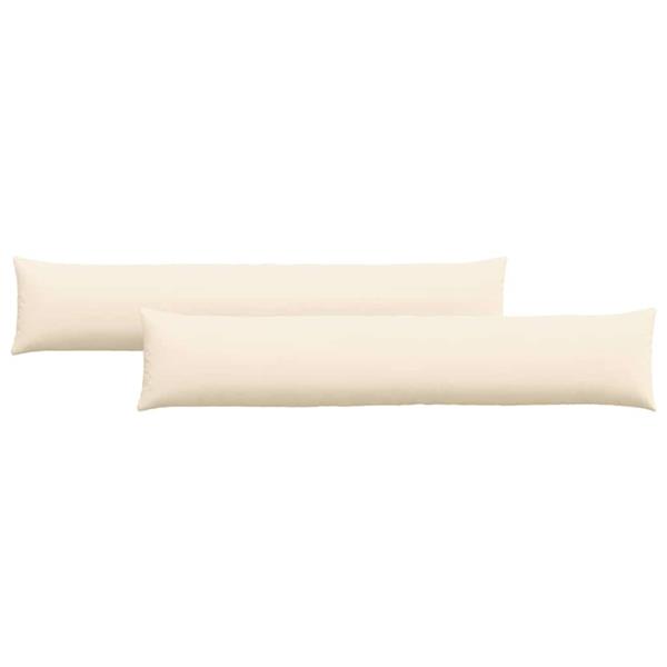 Grote foto vidaxl sofa kussens 2 pcs cr me 200 x 40 cm katoen stof huis en inrichting woningdecoratie