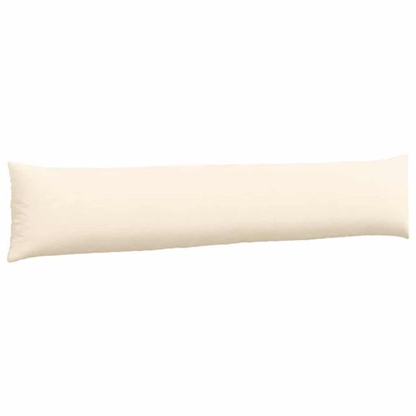 Grote foto vidaxl sofa kussens 2 pcs cr me 200 x 40 cm katoen stof huis en inrichting woningdecoratie