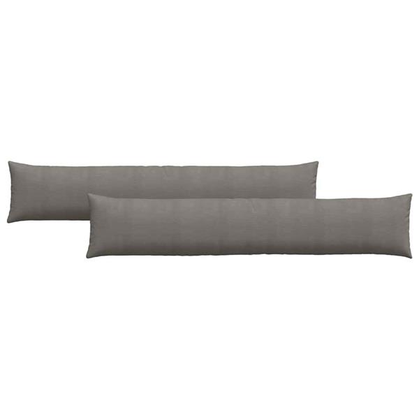 Grote foto vidaxl sofa kussens 2 pcs lichtgrijs 200 x 40 cm katoen stof huis en inrichting woningdecoratie