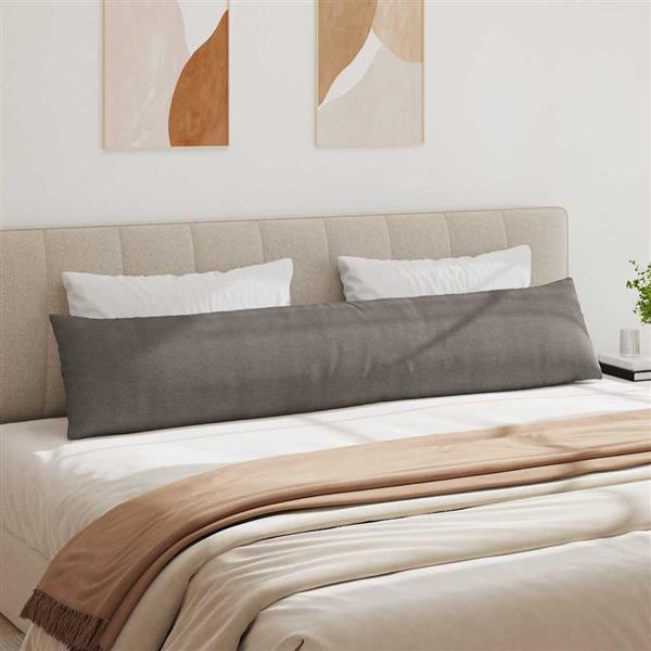 Grote foto vidaxl sofa kussens 2 pcs lichtgrijs 200 x 40 cm katoen stof huis en inrichting woningdecoratie