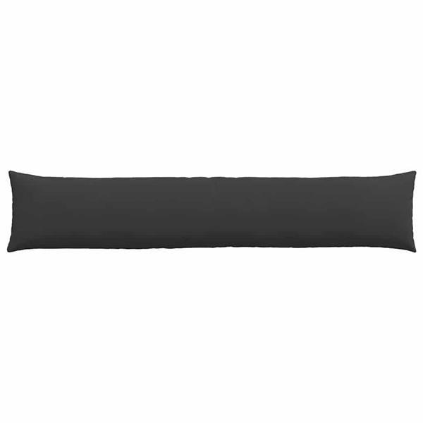 Grote foto vidaxl sofa kussens 2 pcs zwart 200 x 40 cm stof huis en inrichting woningdecoratie