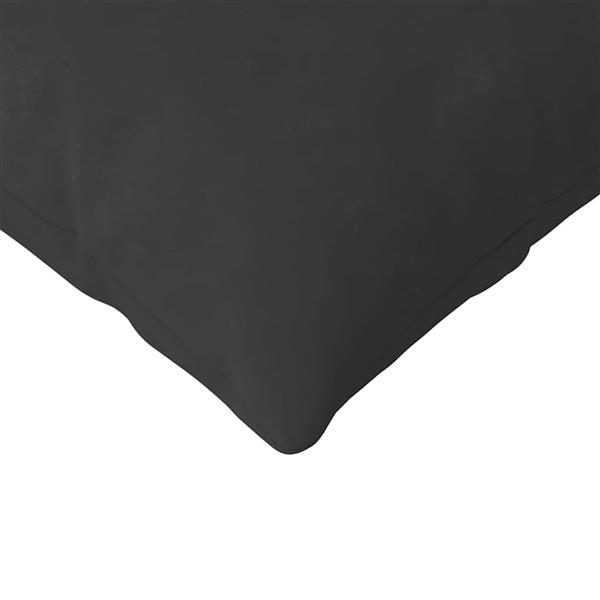 Grote foto vidaxl sofa kussens 2 pcs zwart 200 x 40 cm stof huis en inrichting woningdecoratie