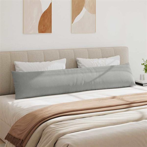 Grote foto vidaxl sofa kussens 2 pcs lichtgrijs 200 x 40 cm stof huis en inrichting woningdecoratie