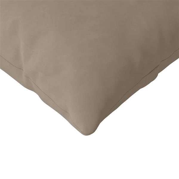 Grote foto vidaxl sofa kussens 2 pcs taupe 200 x 40 cm stof huis en inrichting woningdecoratie