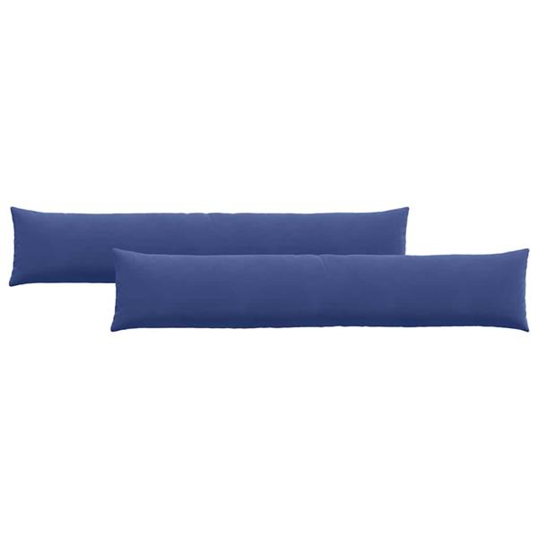 Grote foto vidaxl sofa kussens 2 pcs politieblauw 200 x 40 cm katoen stof huis en inrichting woningdecoratie