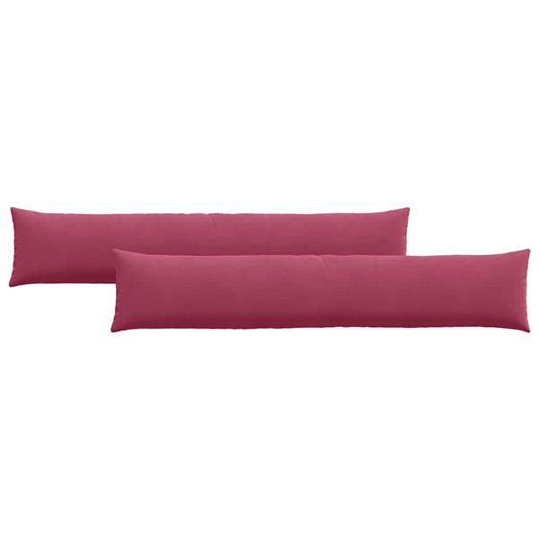 Grote foto vidaxl sofa kussens 2 pcs wijnrood 200 x 40 cm katoen stof huis en inrichting woningdecoratie