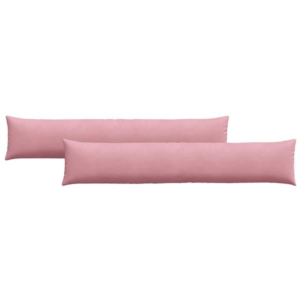 Grote foto vidaxl sofa kussens 2 pcs roze 200 x 40 cm katoen stof huis en inrichting woningdecoratie
