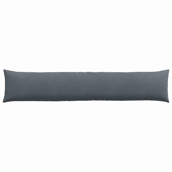 Grote foto vidaxl sofa kussens 2 pcs donkergrijs 200 x 40 cm katoen stof huis en inrichting woningdecoratie