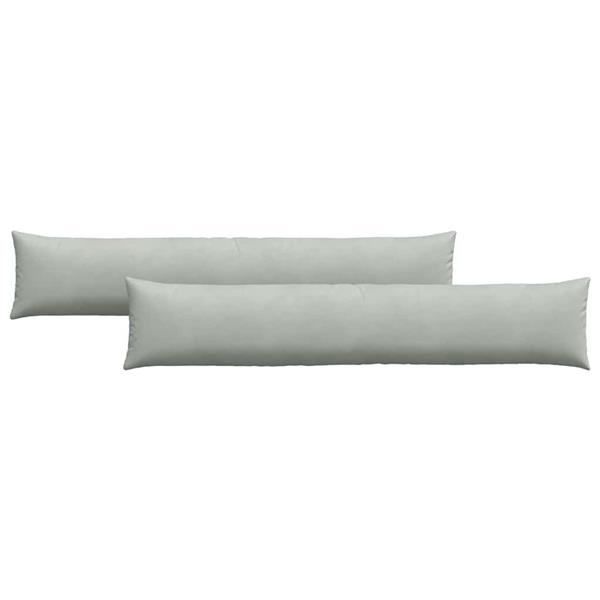 Grote foto vidaxl sofa kussens 2 pcs lichtgrijs 200 x 40 cm katoen stof huis en inrichting woningdecoratie