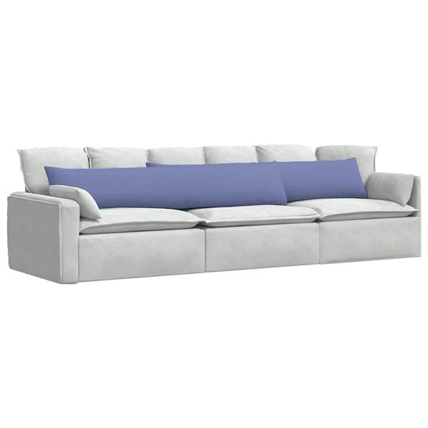 Grote foto vidaxl sofa kussens 2 pcs blauw 200 x 40 cm stof huis en inrichting woningdecoratie