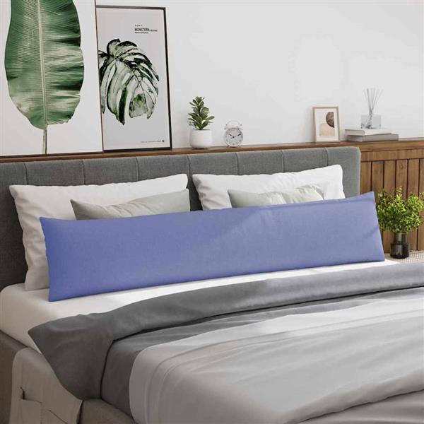 Grote foto vidaxl sofa kussens 2 pcs blauw 200 x 40 cm stof huis en inrichting woningdecoratie