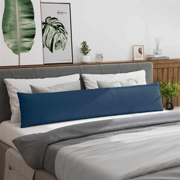 Grote foto vidaxl sofa kussens 2 pcs blauw 200 x 40 cm stof huis en inrichting woningdecoratie