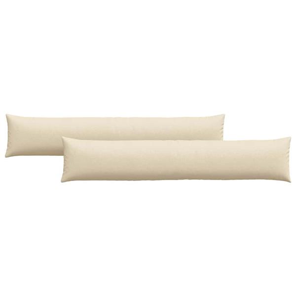 Grote foto vidaxl sofa kussens 2 pcs cr me 200 x 40 cm stof huis en inrichting woningdecoratie