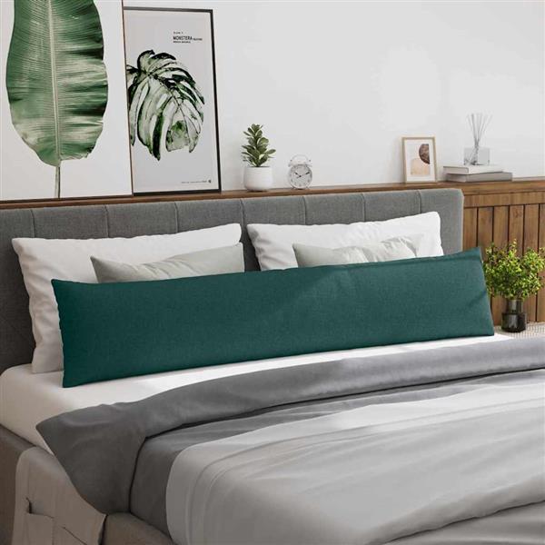 Grote foto vidaxl sofa kussens 2 pcs donkergroen 200 x 40 cm stof huis en inrichting woningdecoratie