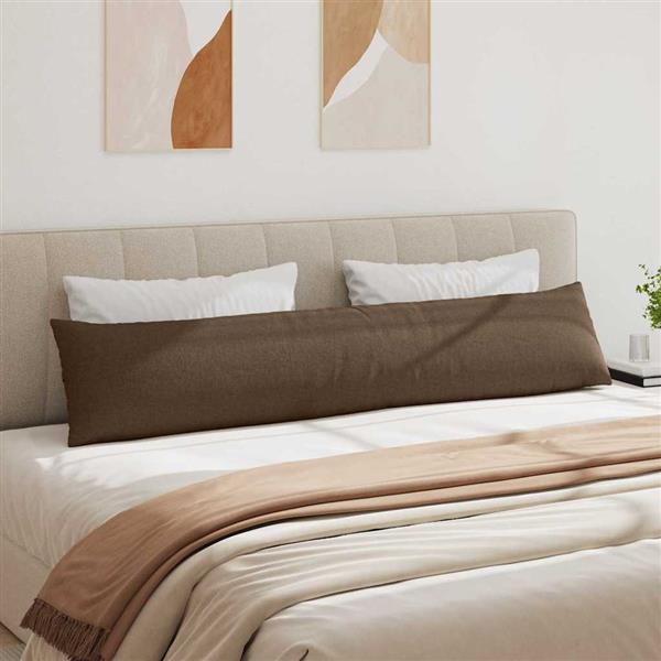 Grote foto vidaxl sofa kussens 2 pcs bruin 200 x 40 cm stof huis en inrichting woningdecoratie