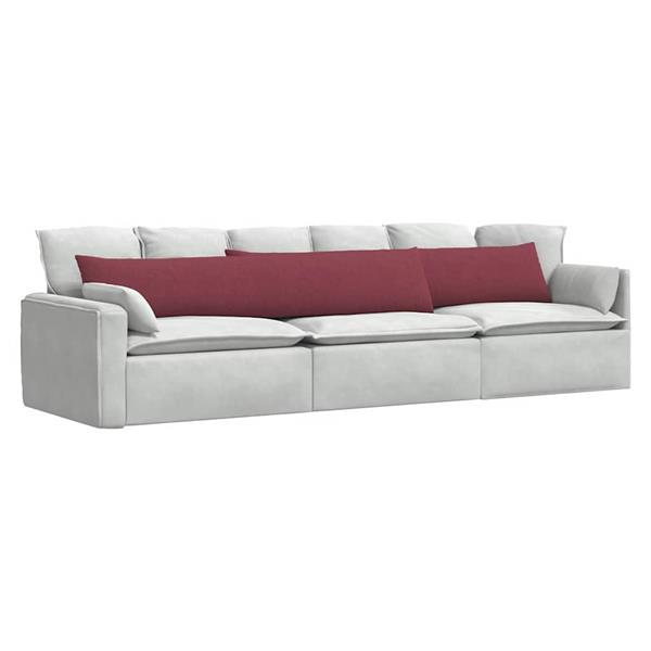 Grote foto vidaxl sofa kussens 2 pcs wijnrood 200 x 40 cm stof huis en inrichting woningdecoratie