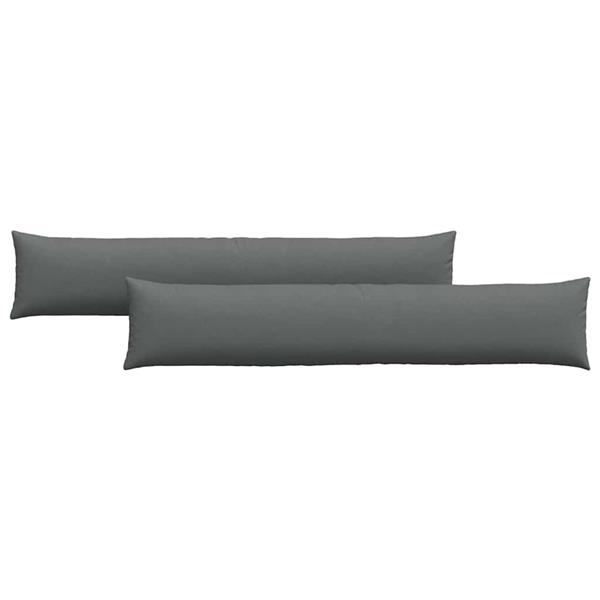 Grote foto vidaxl sofa kussens 2 pcs donkergrijs 200 x 40 cm stof huis en inrichting woningdecoratie