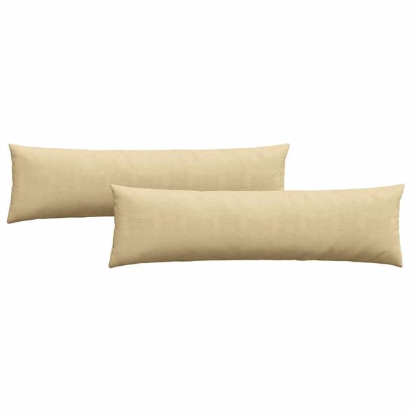Grote foto vidaxl sofa kussens 2 pcs grijs groen 145 x 40 cm katoen stof huis en inrichting woningdecoratie