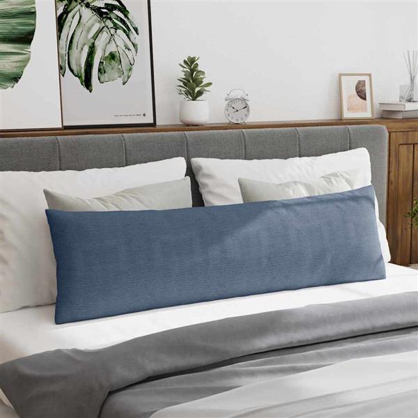 Grote foto vidaxl sofa kussens 2 pcs blauw 145 x 40 cm katoen stof huis en inrichting woningdecoratie