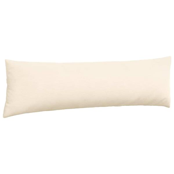 Grote foto vidaxl sofa kussens 2 pcs cr me 145 x 40 cm katoen stof huis en inrichting woningdecoratie