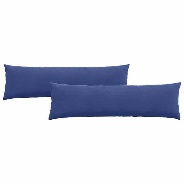 Grote foto vidaxl sofa kussens 2 pcs politieblauw 145 x 40 cm katoen stof huis en inrichting woningdecoratie