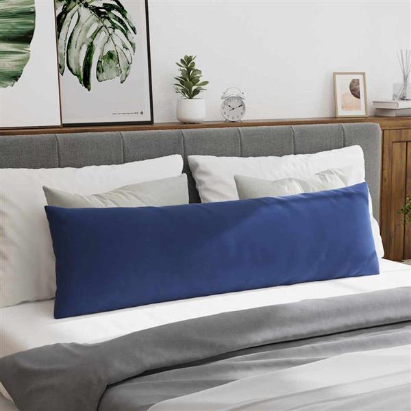 Grote foto vidaxl sofa kussens 2 pcs politieblauw 145 x 40 cm katoen stof huis en inrichting woningdecoratie